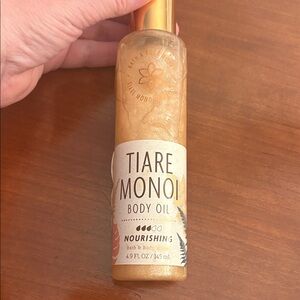 Bath & Body Works Tiare Monoi Body Oil - Gold Glitter